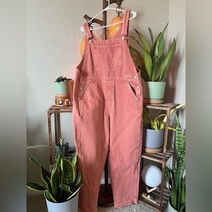 Pink Denim Madewell Overalls
